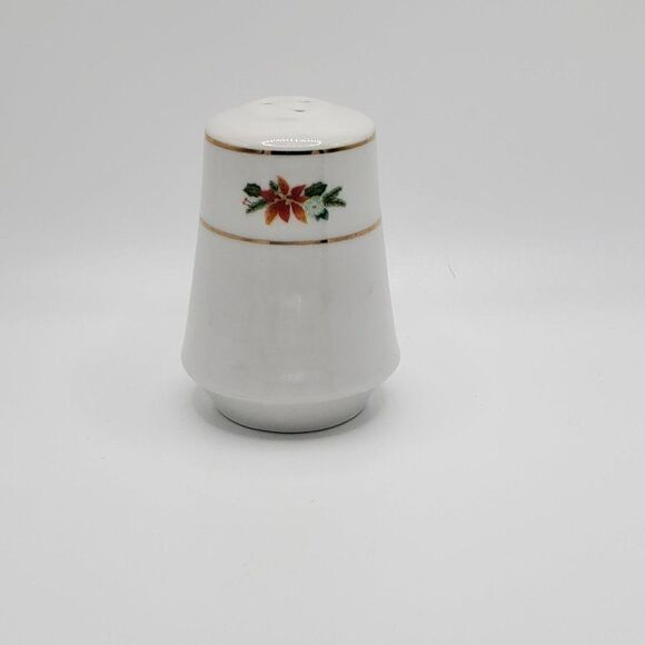 Salt & Pepper Shakers Christmas Poinsettia White - Picture 4 of 10